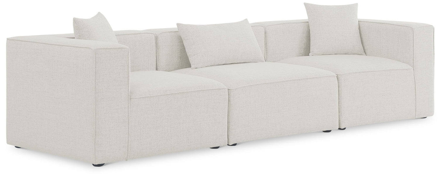Cube - Linen Modular 3 Seat Sofa