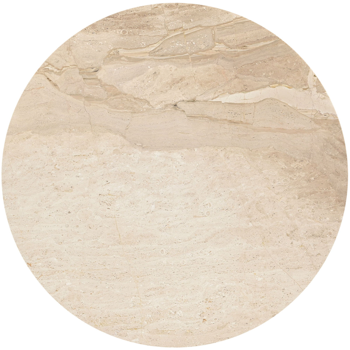 Liona - 42" Marble And Mango Wood Dining Table