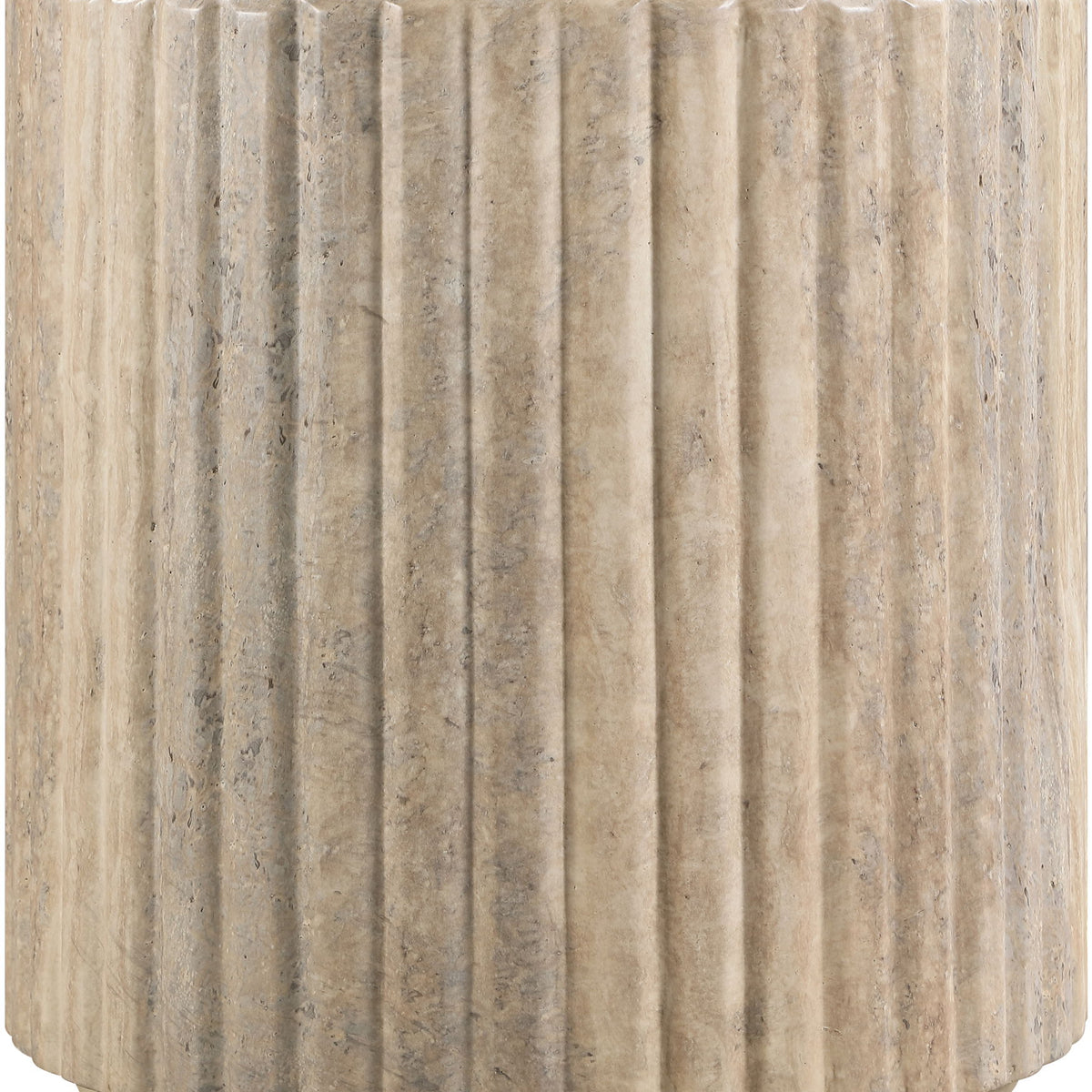 Catania - Concrete Indoor/Outdoor End Table - Travertine