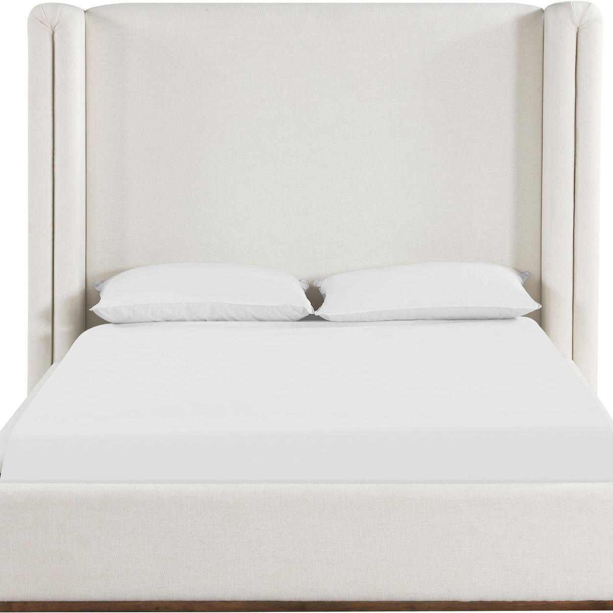 Solange - Linen Textured Fabric Upholstered Bed