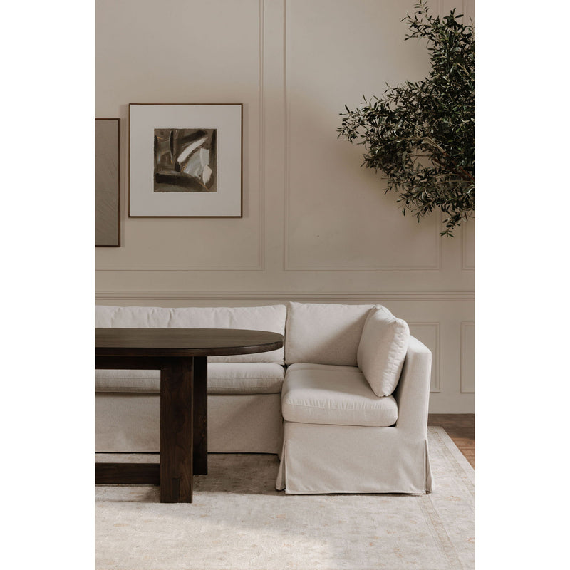 Fable - Slipcover Dining Banquette L-Shape - Beige
