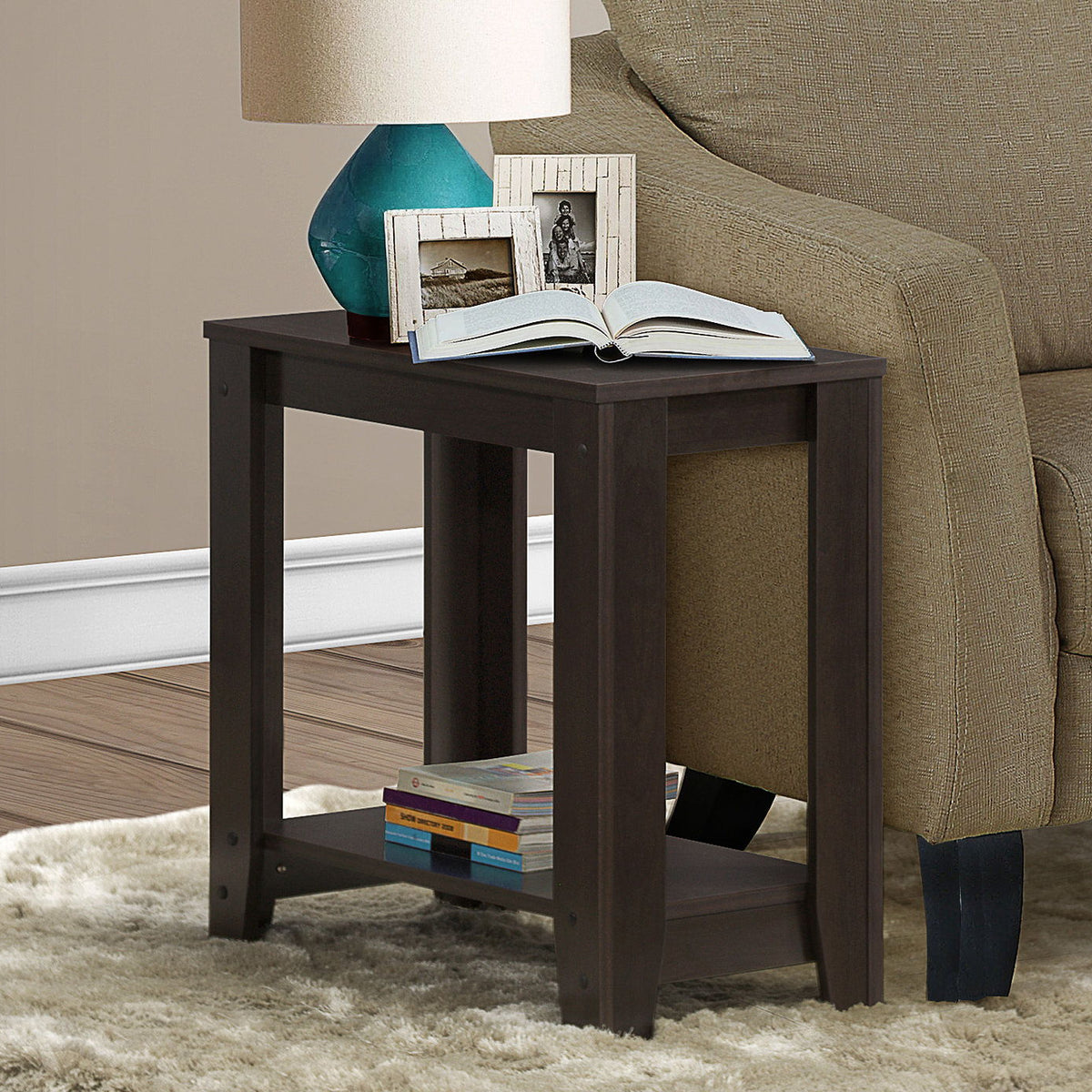 Accent Table, Side Transitional, Elegant Design