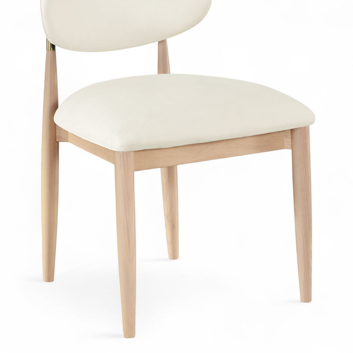 Riccio - Faux Leather Dining Side Chair (Set of 2) - Natural Frame