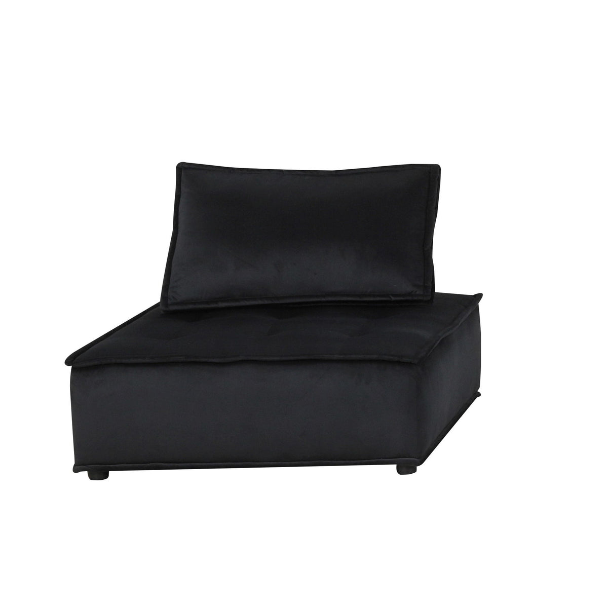 Anna - Velvet Armless Lounge Chair