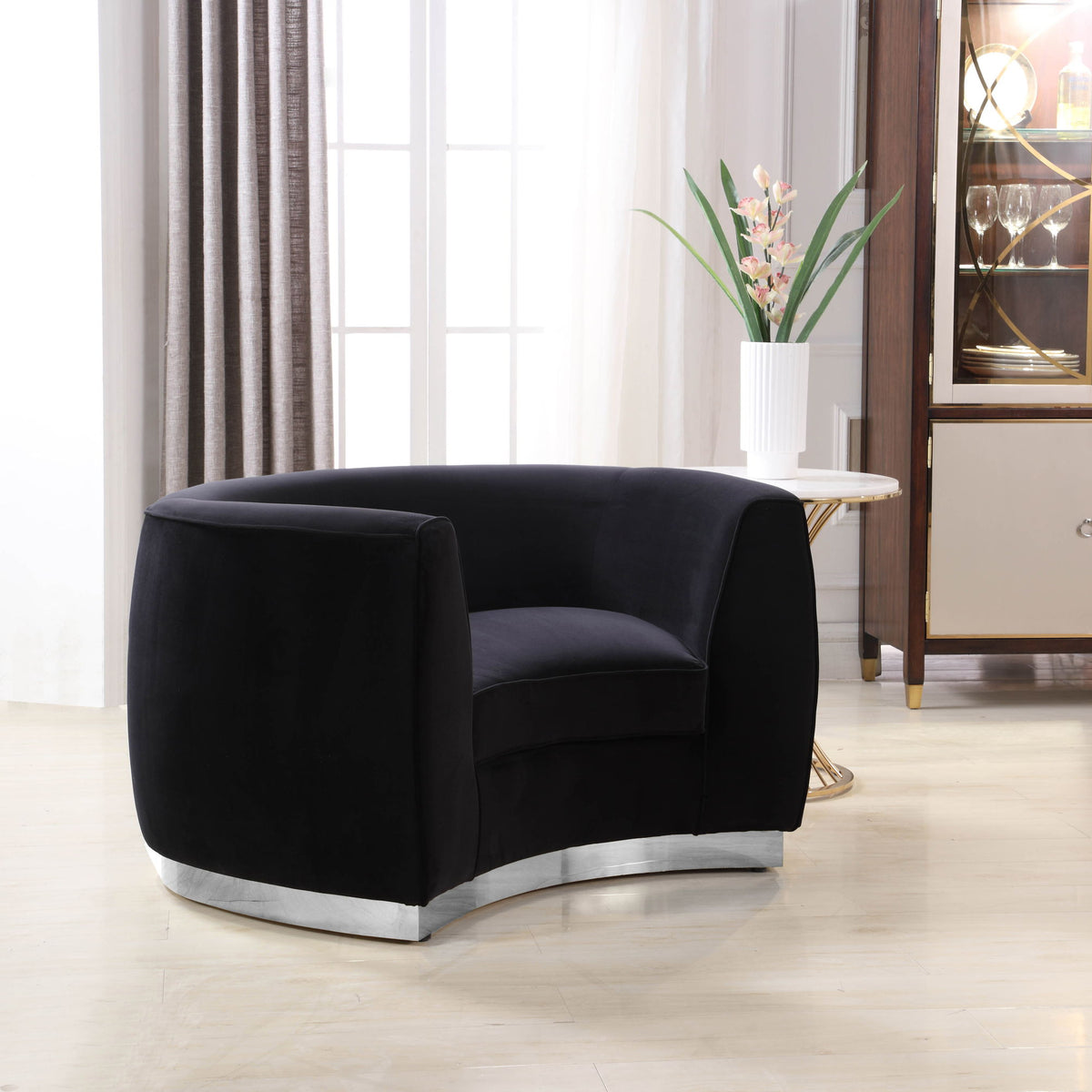 Julian - Chair with Chrome Base