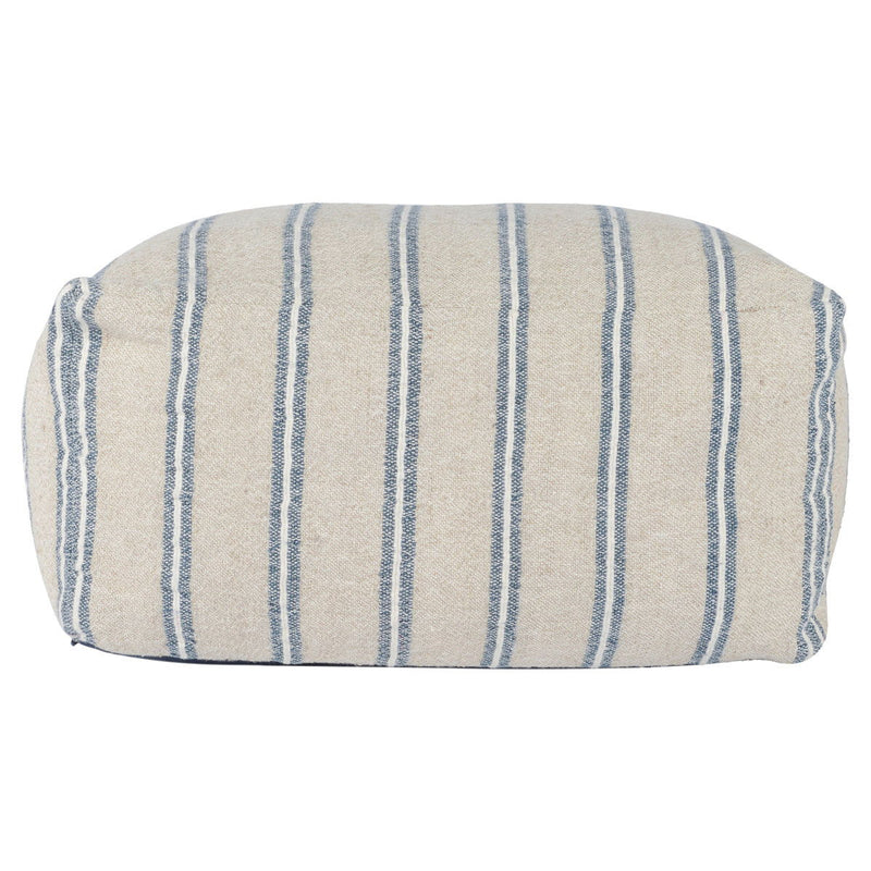 Delgada - Pouf - Natural / Blue