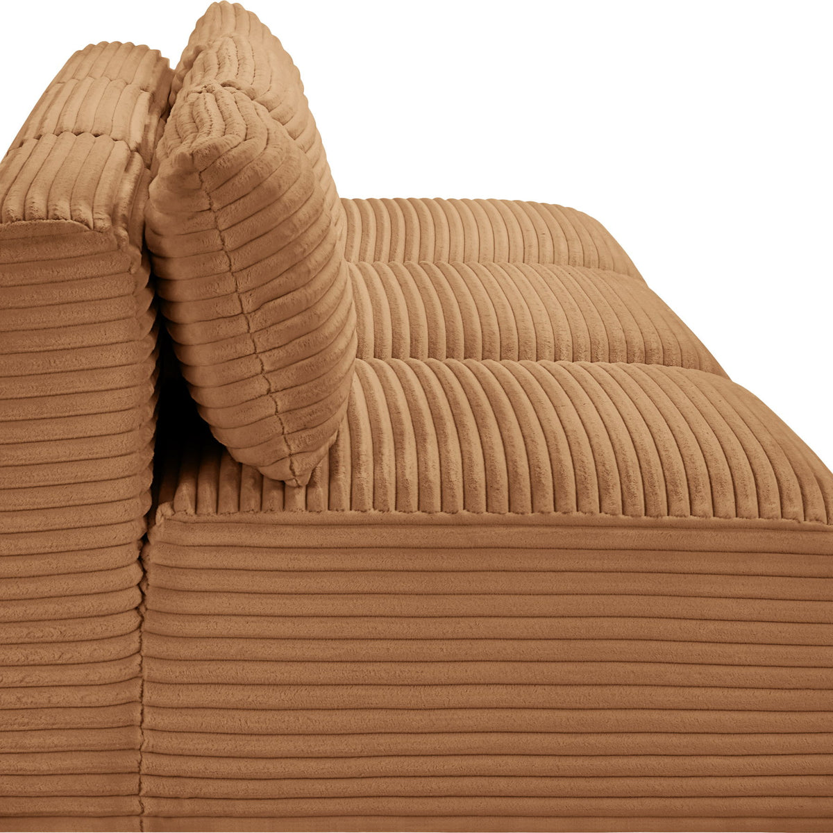 Shaggy - Fabric 3 Seat Modular Armless Sofa