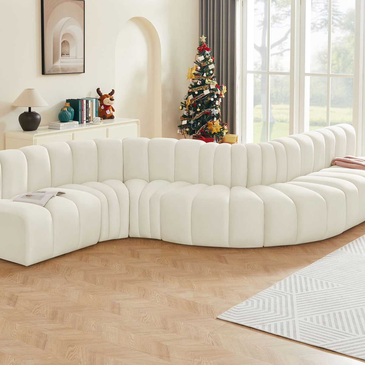 Arc - Velvet 7 Piece Modular Sofa