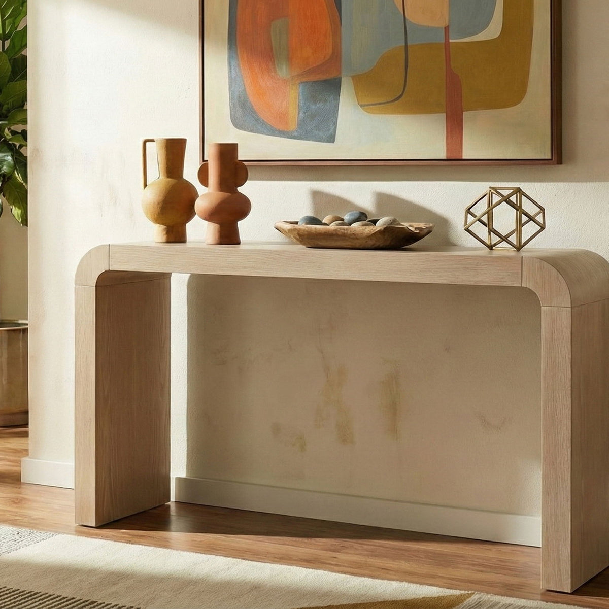 Toulon - Oak Veneer Console Table
