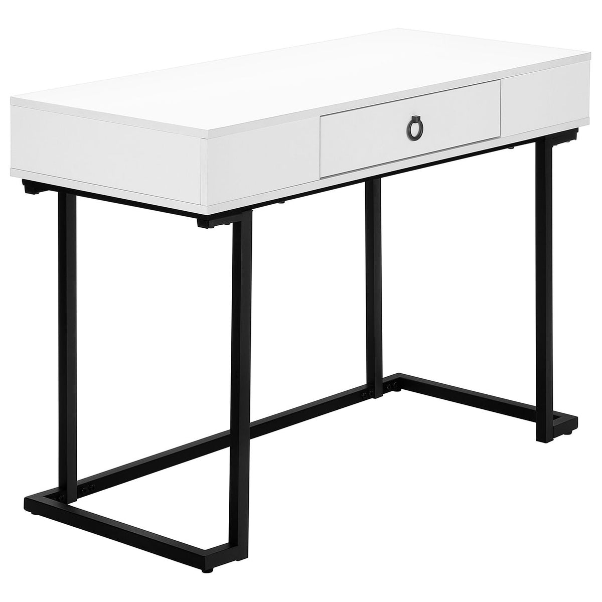 Computer Desk For Home Office, Glossy, Storage Drawer