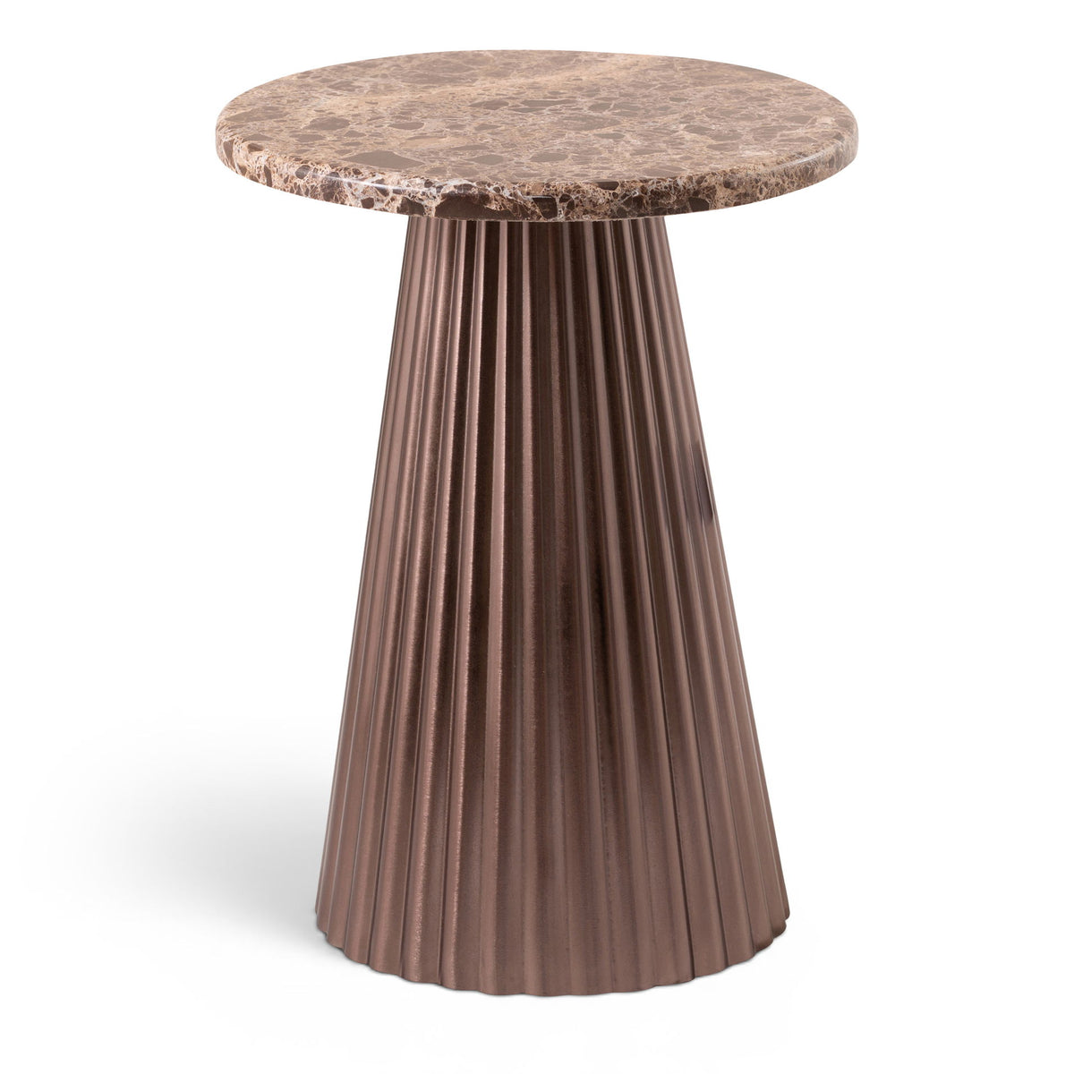 Cindra - Genuine Marble Top And Iron Base Table