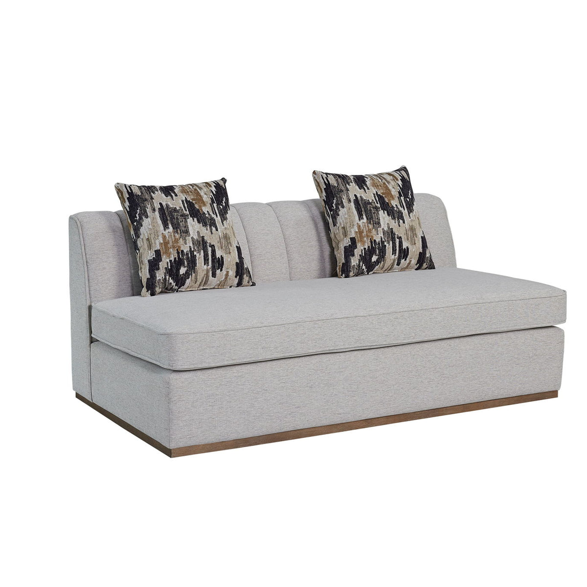 Channel - Armless Loveseat - Off White