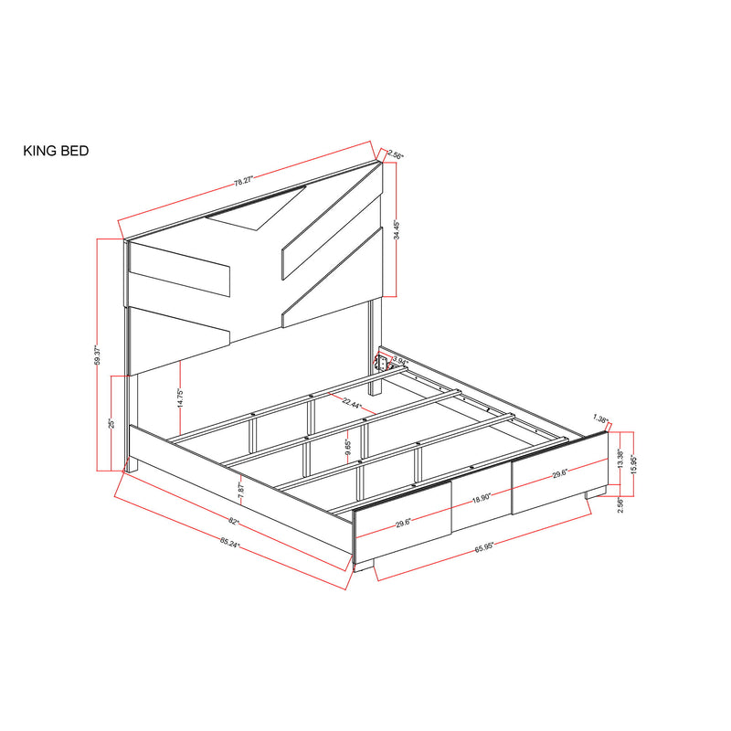 Prime - Bed With LED Headboard