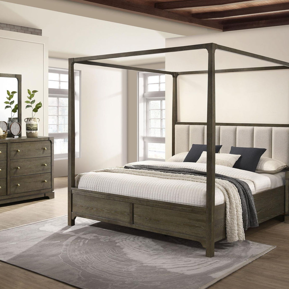 Gran Park 4-piece Eastern King Bedroom Set Dark Cocoa