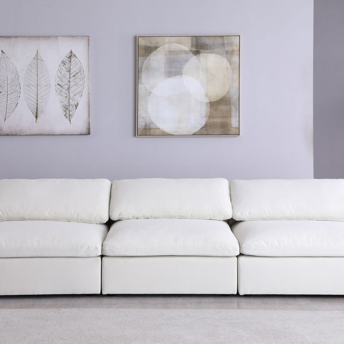 Serene - Modular Armless 3 Seat Sofa