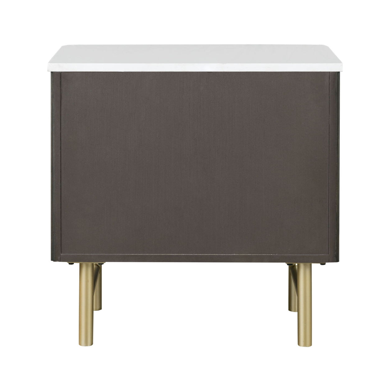 Clayten - Marble Top Nightstand - Espresso