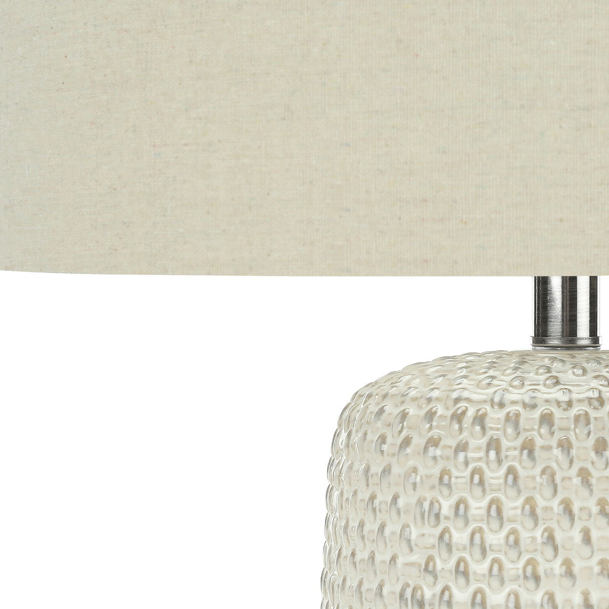 Contemporary Lighting, Table Lamp, Ceramic, Resin - Cream