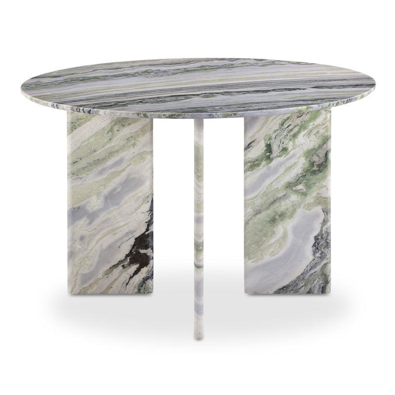 Celia - Round Dining Table - Green / Gray