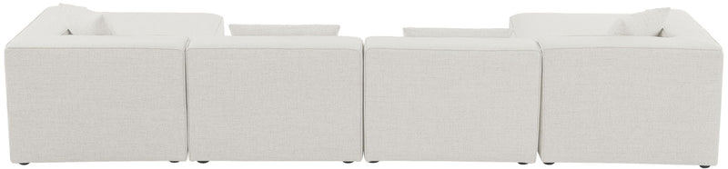 Cube - Linen 6 Piece Modular Double Chaise Sectional