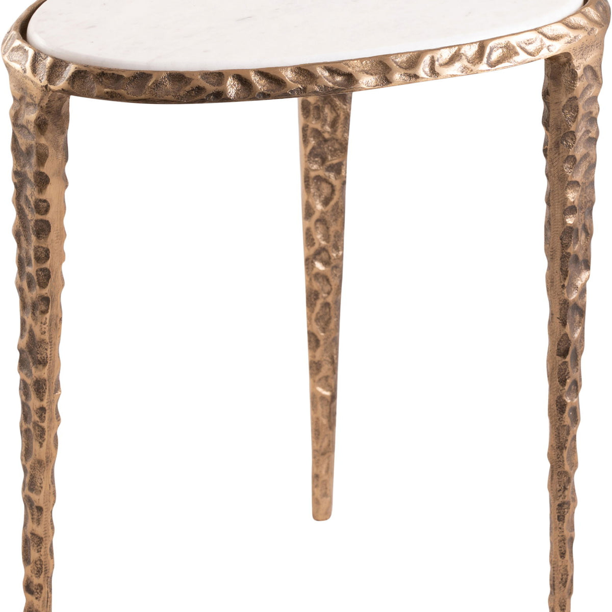 Gild - Aluminum Base And Genuine Marble Top Table