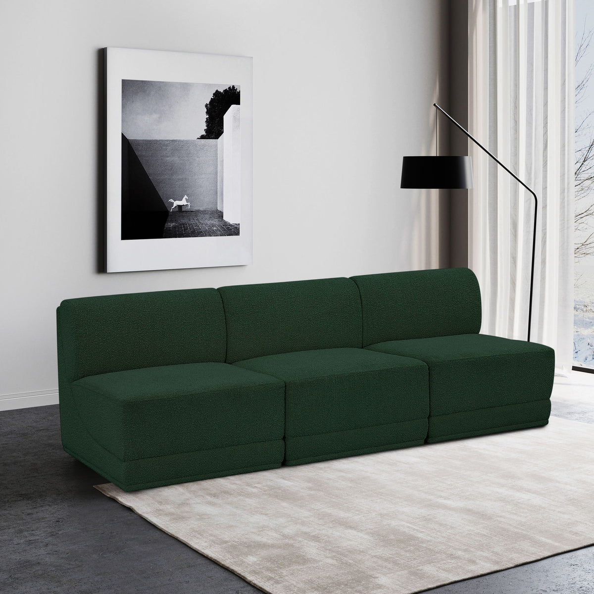 Ollie - 3 Seat Armless Modular Sofa