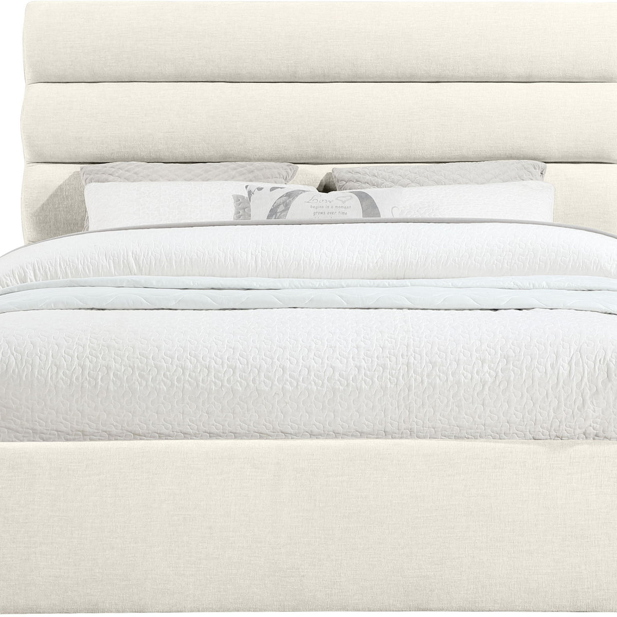 Adam - Chenille Fabric Bed With 52" Headboard