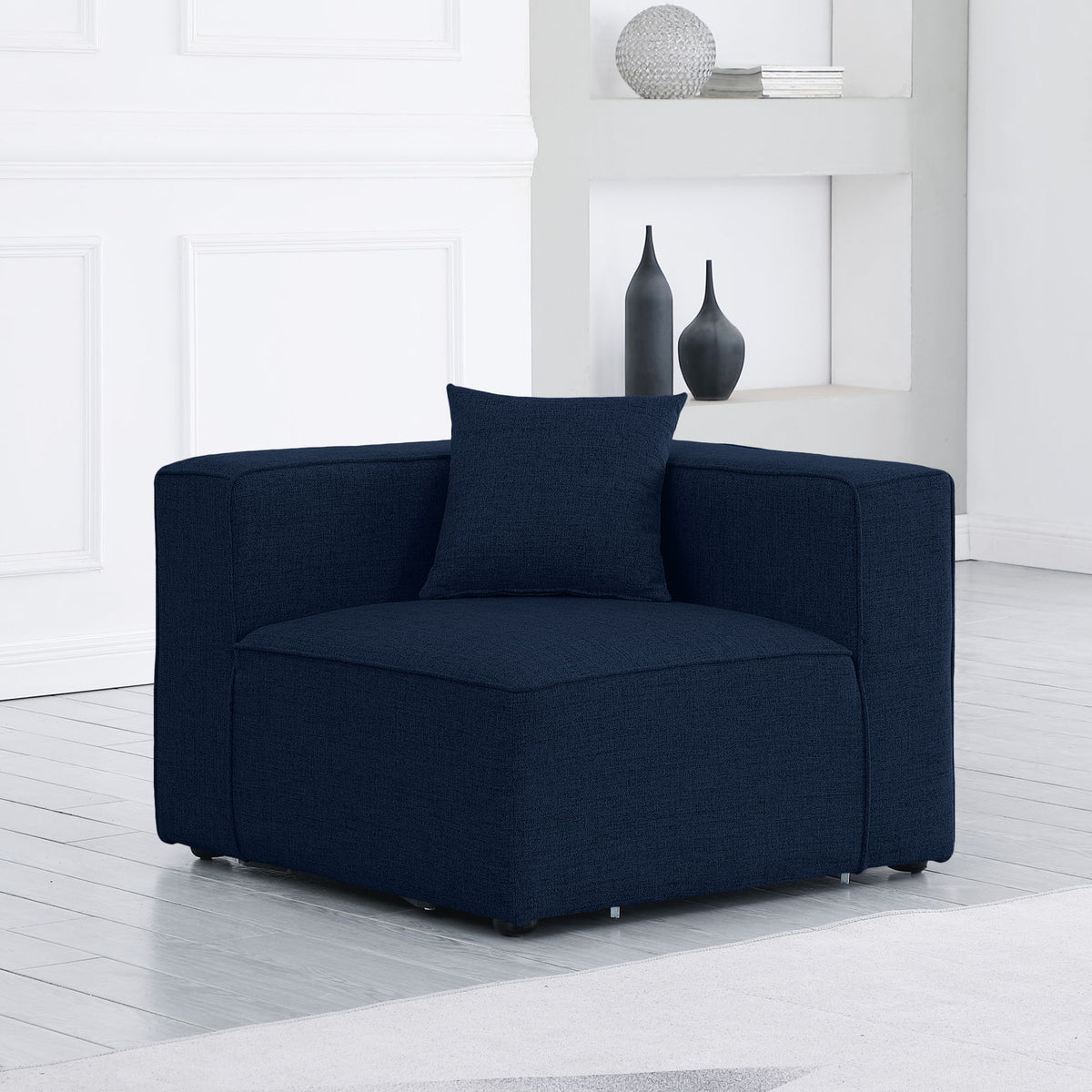 Cube - Linen Corner Chair