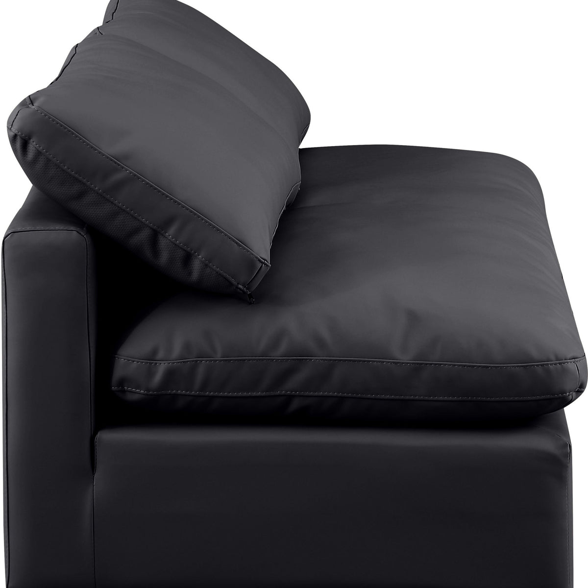 Indulge - Faux Leather 2 Seat Modular Armless Sofa