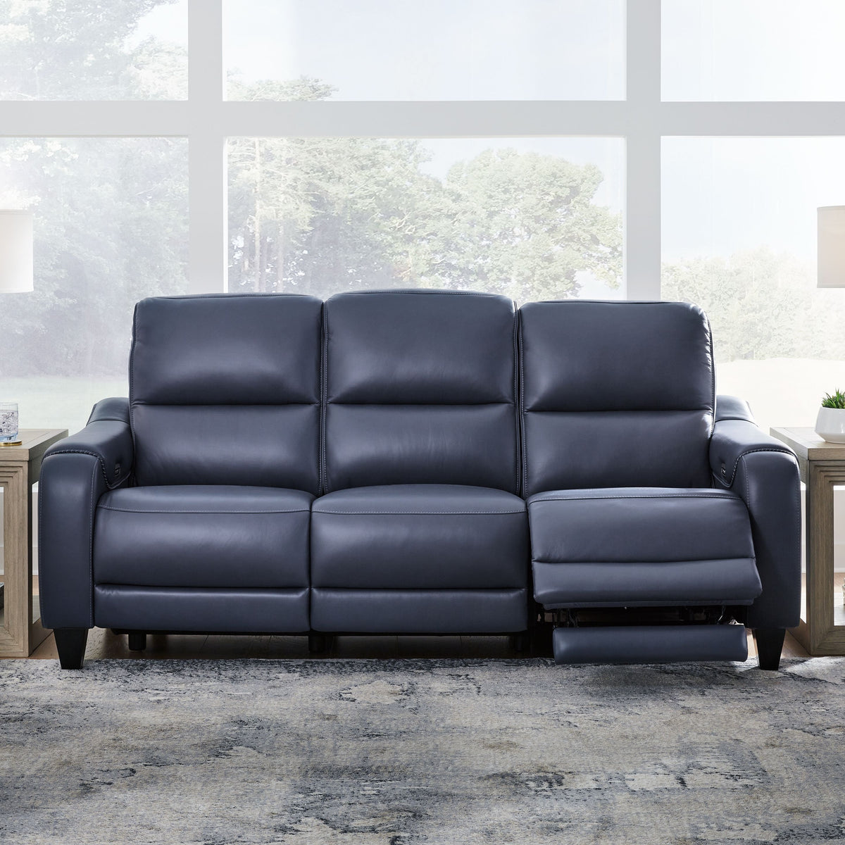 Mercomatic - Power Reclining Sofa With Adj Headrest