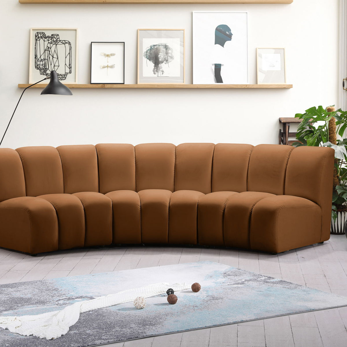 Infinity - 3 Piece Modular Sectional - Saddle
