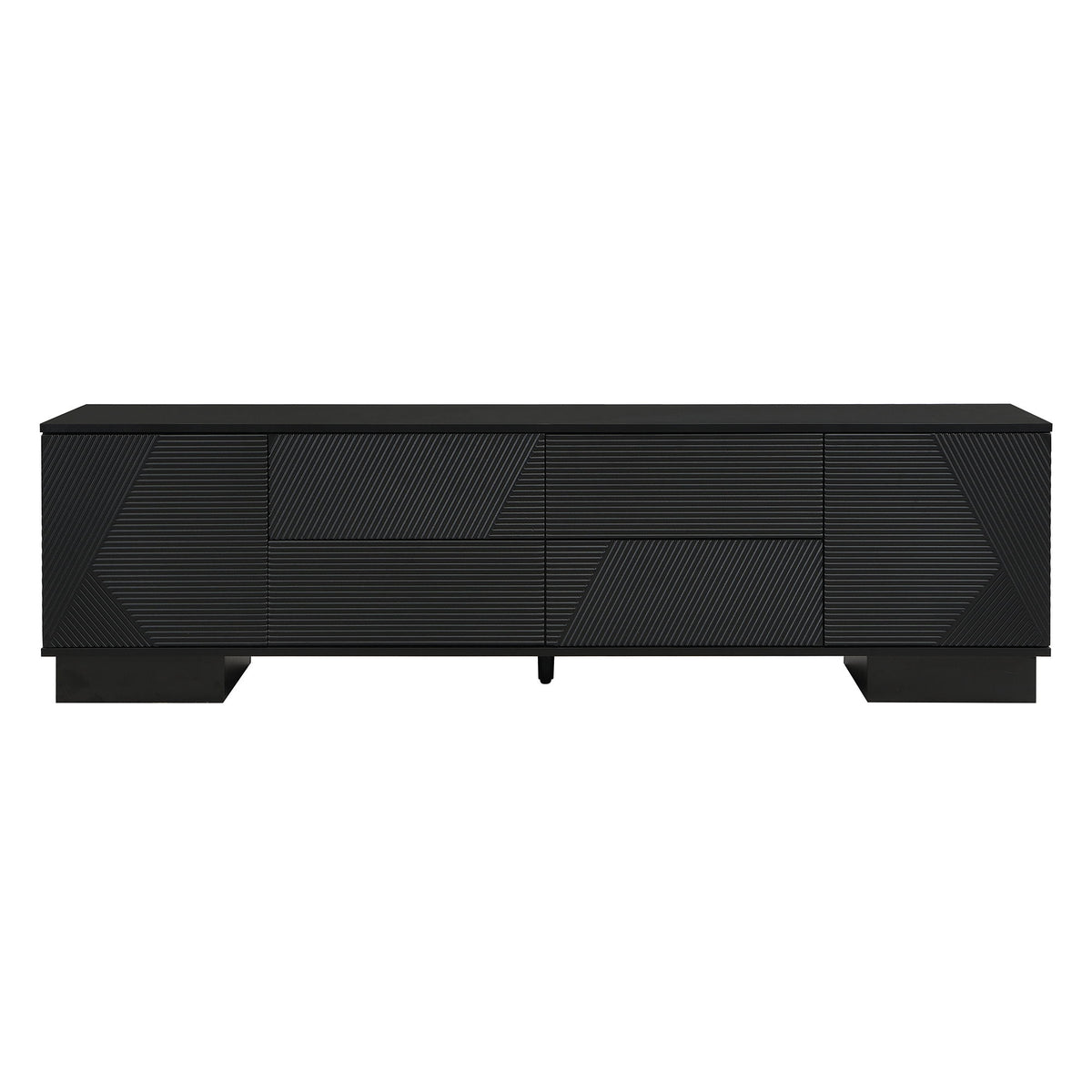 Modern TV Stand With Storage Cabinets, 4 Drawers