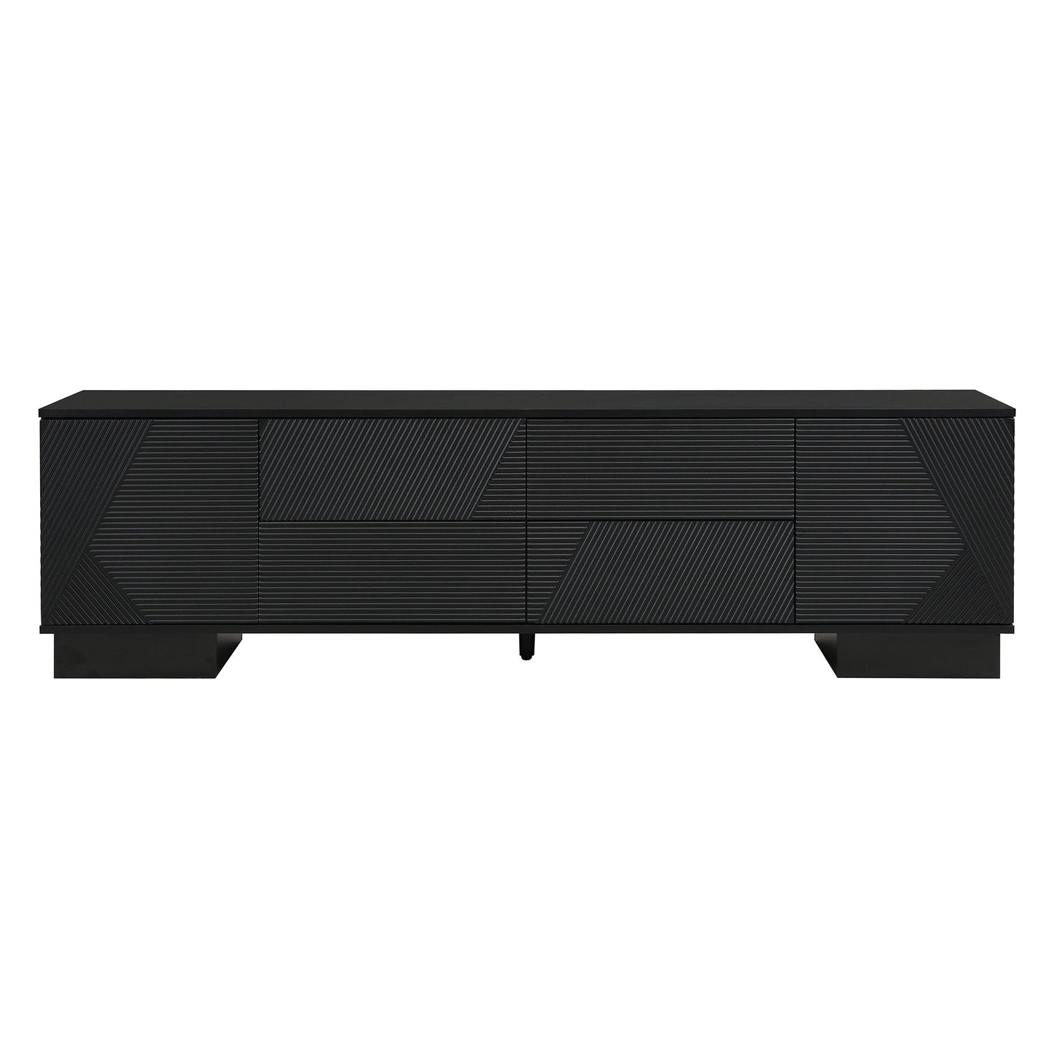 Modern TV Stand With Storage Cabinets, 4 Drawers