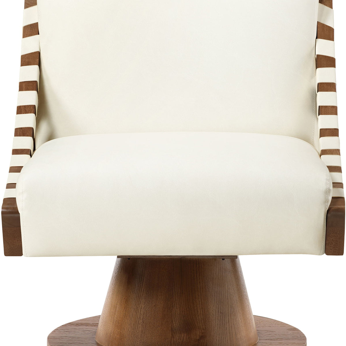 Millwin - Swivel Accent Chair With Brown Base