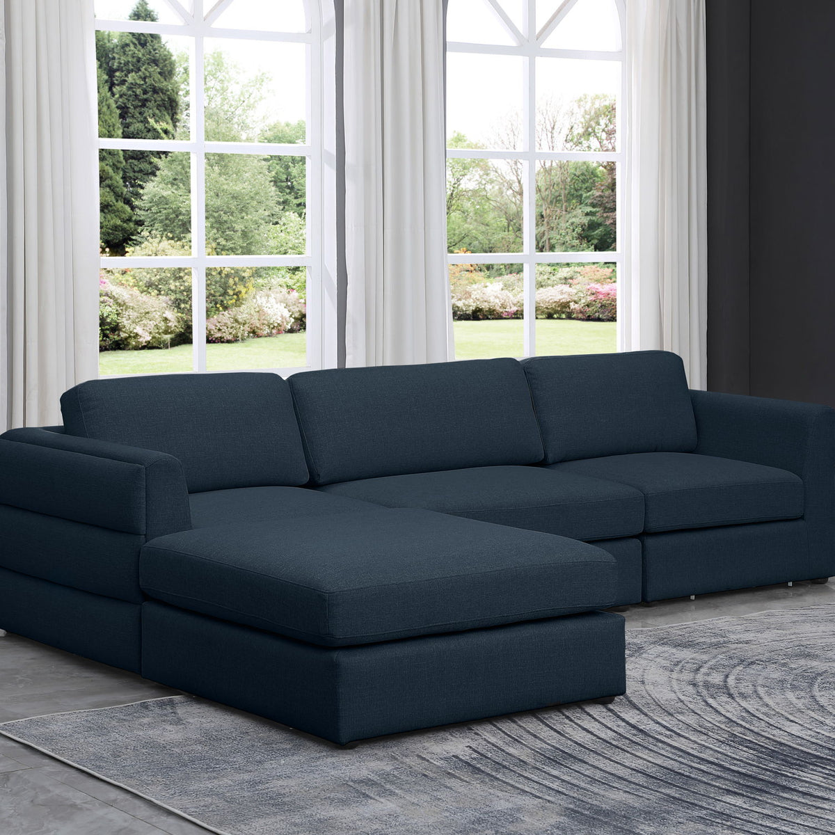 Beckham - 4 Piece Modular L-Sahped Sectional