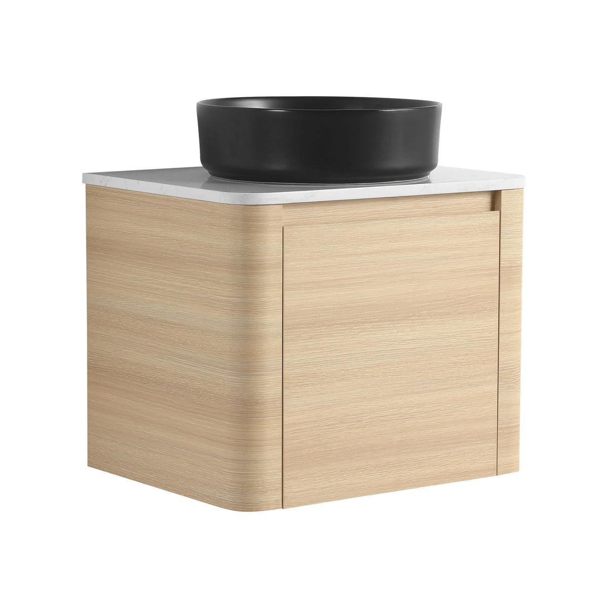 Mounted Bathroom Vanity With Art Sink & 2 Soft Close Doors