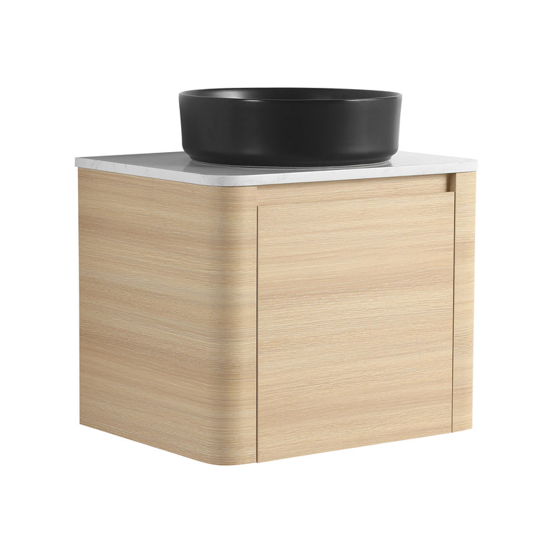 Mounted Bathroom Vanity With Art Sink & 2 Soft Close Doors
