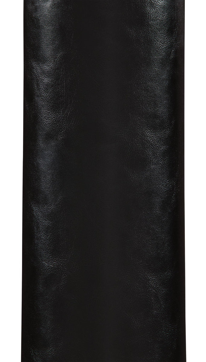 Black textured metal lamp base cylinder with gold trim bands