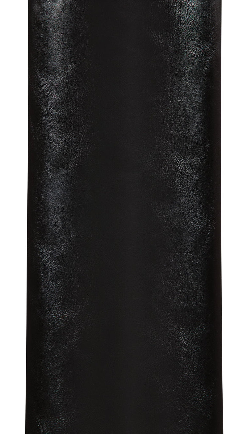 Black textured metal lamp base cylinder with gold trim bands