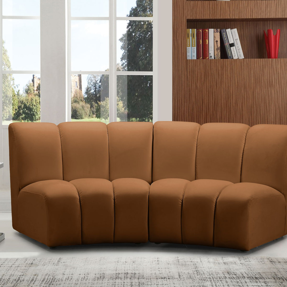 Infinity - 2 Piece Modular Sectional - Saddle