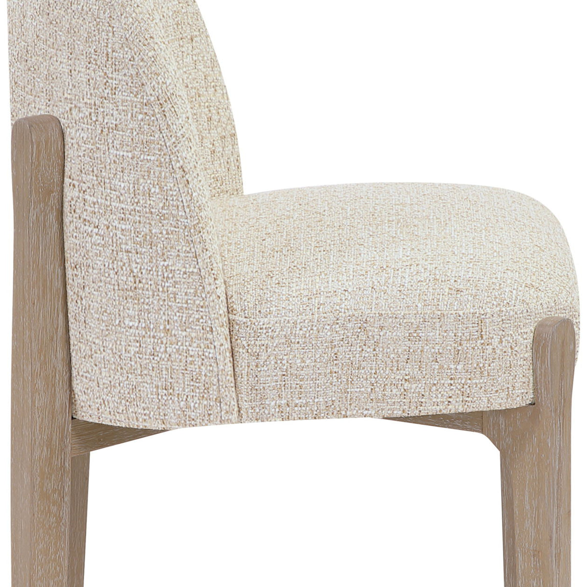 Torino - Upholstered Dining Chair With Brushed Natural Base (Set of 2)