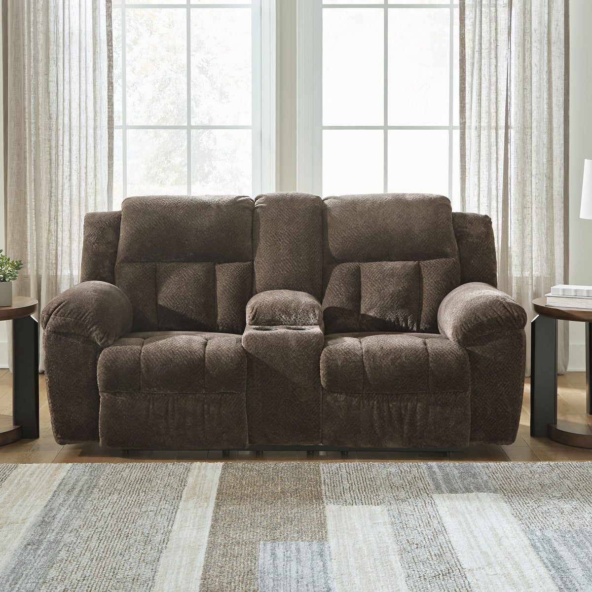 Frohn - Dbl Reclining Loveseat With Console