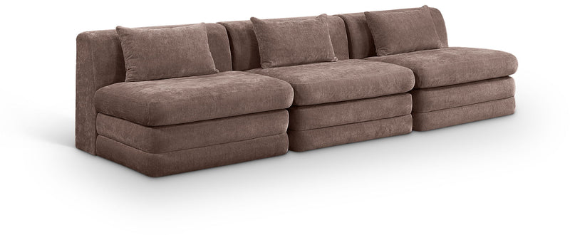 Stellar - 3 Piece 114" Upholstered Modular Armless Sofa