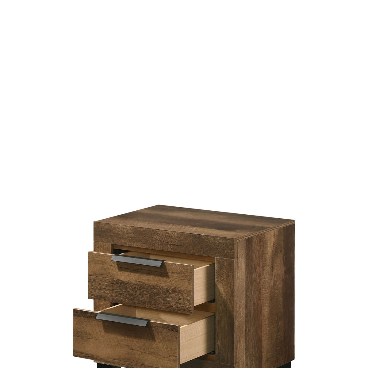 Morales - Rustic Nightstand - Oak