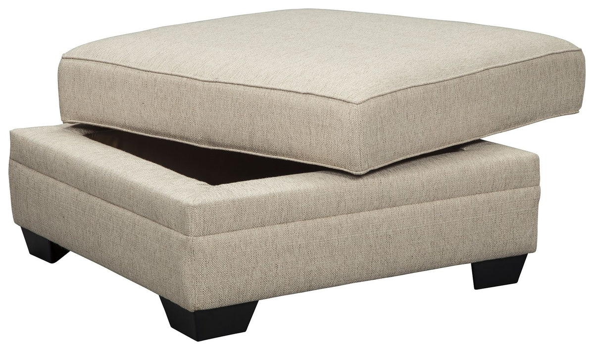 Luxora - Ottoman With Storage - Bisque