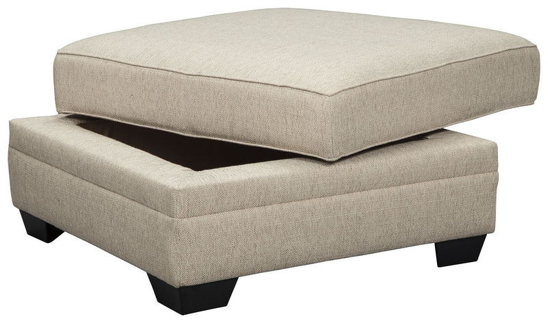 Luxora - Ottoman With Storage - Bisque