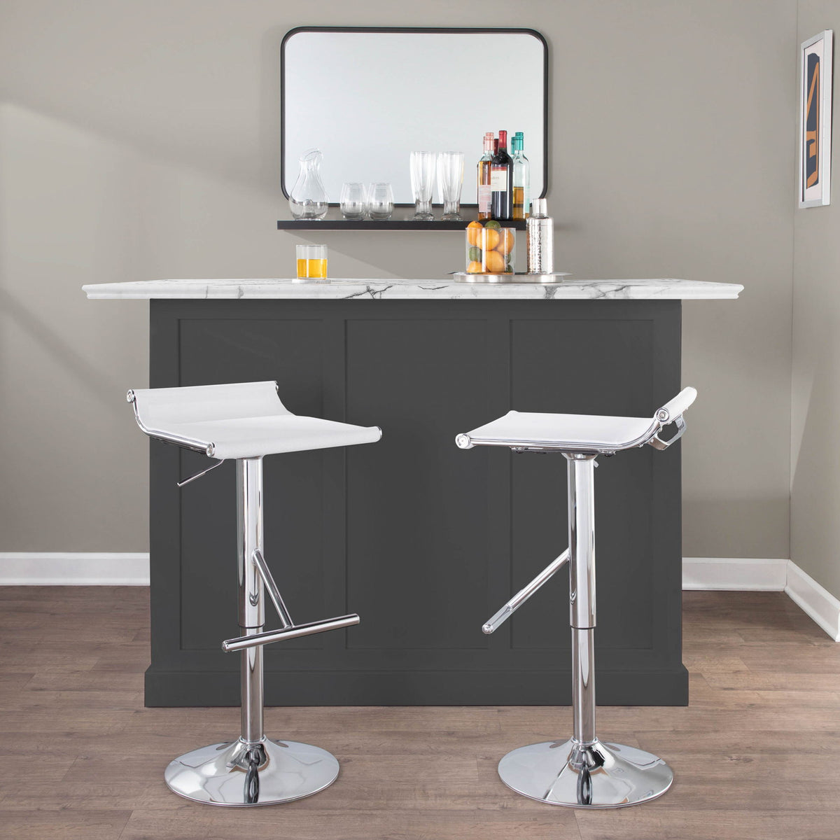 Mirage Ale - Contemporary Adjustable Bar Stool