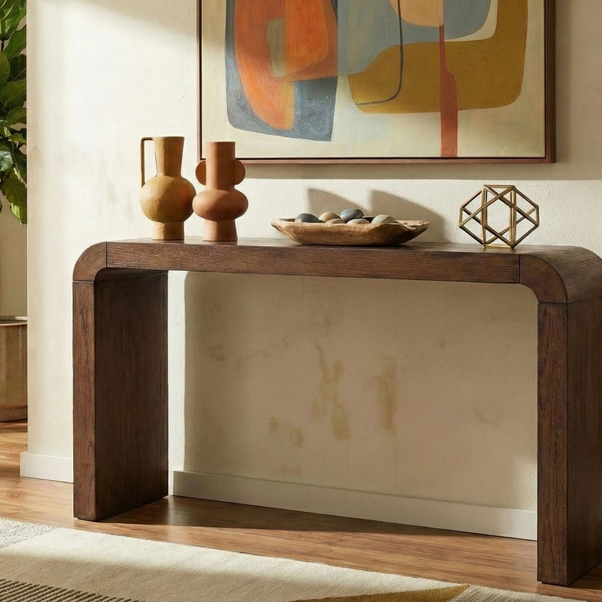 Toulon - Oak Veneer Console Table