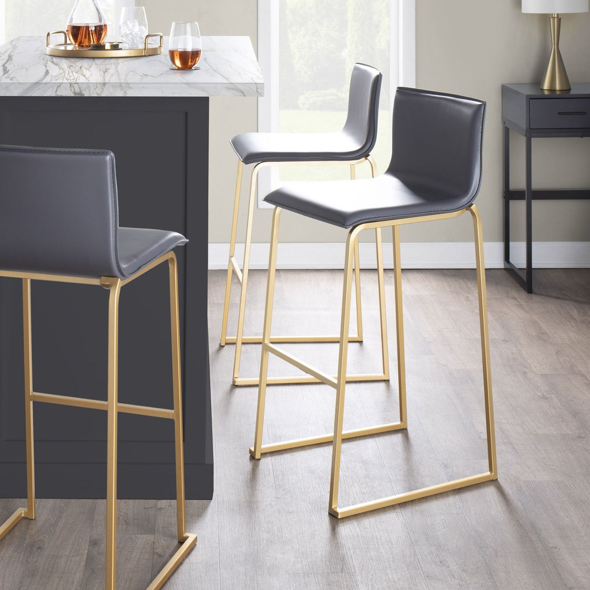 Mara - Contemporary Upholstered Barstool (Set of 2)