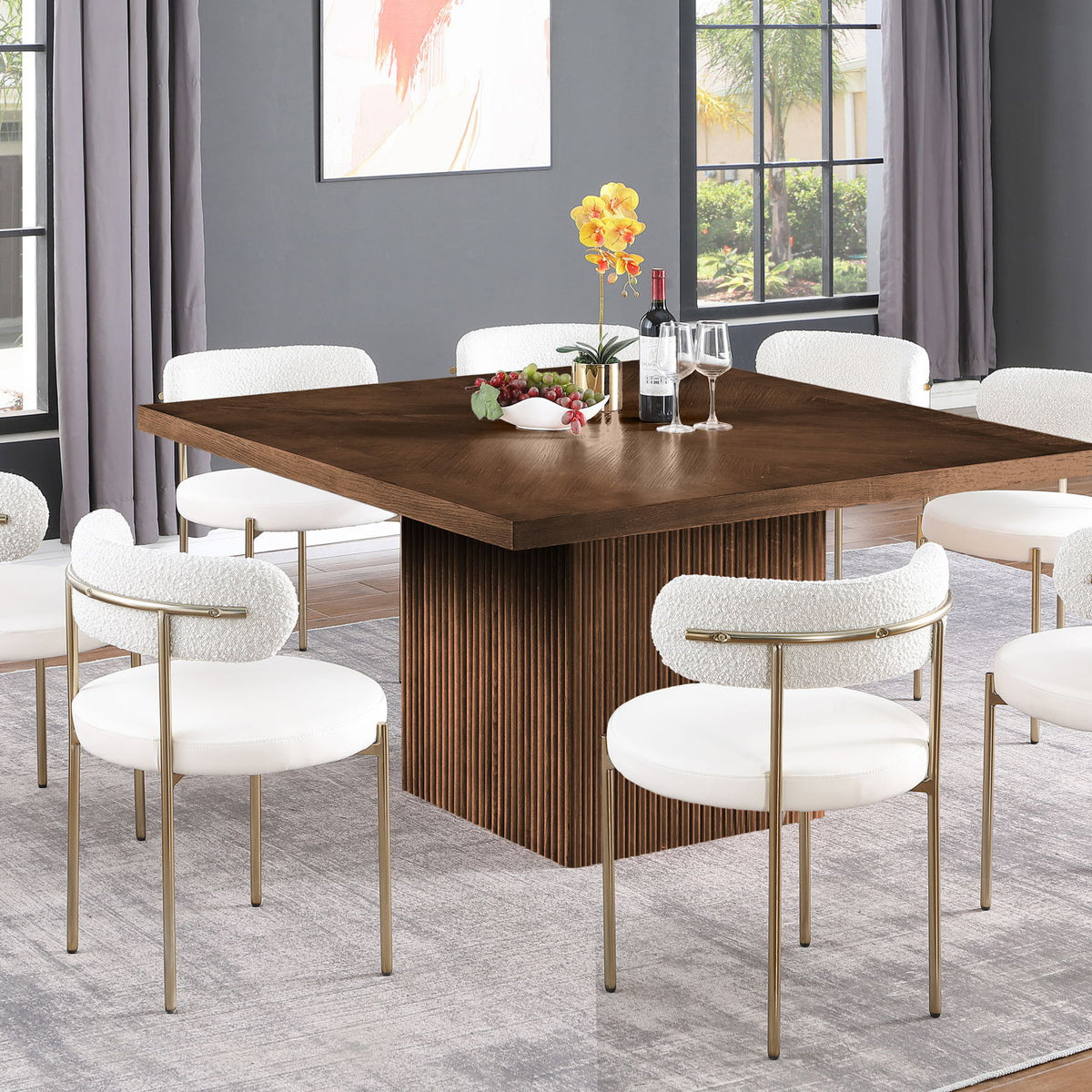 Belinda - Oak Veneer And Solid Wood Table