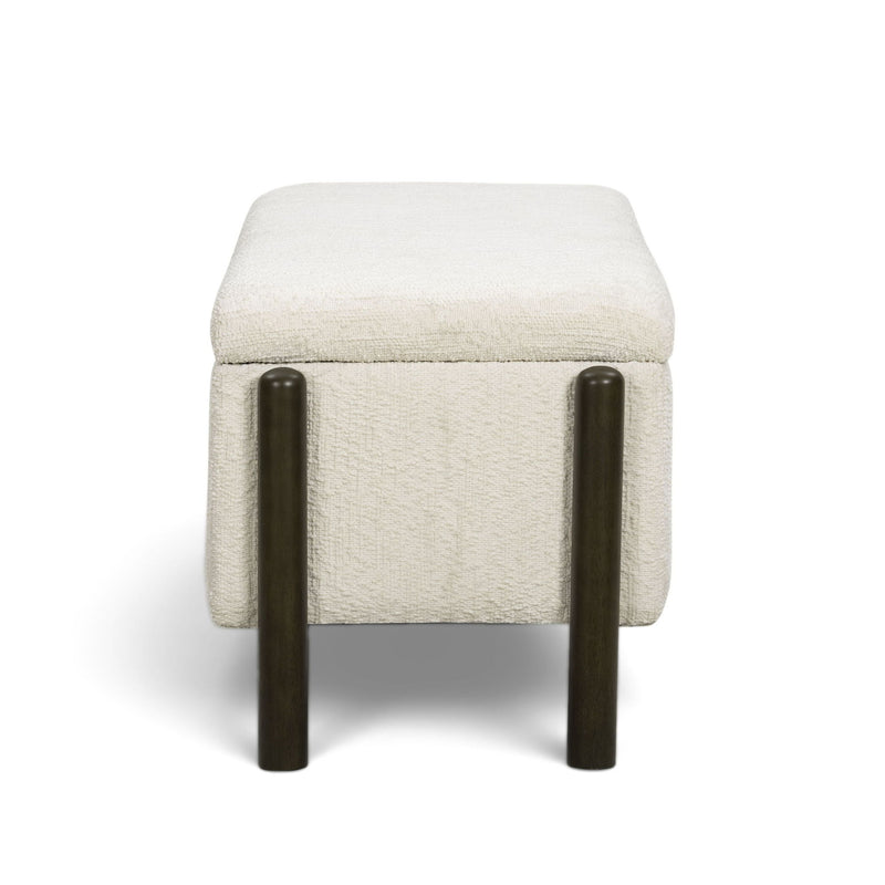 Abby - Nubby Fabric Storage Bench